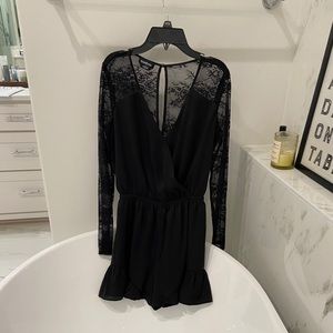 Bebe lace and satin romper
